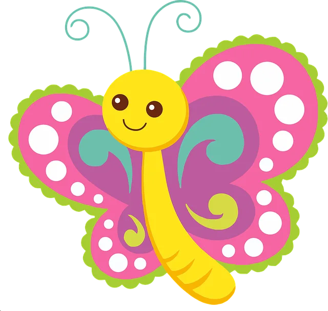 grafika przedstawiająca motylka