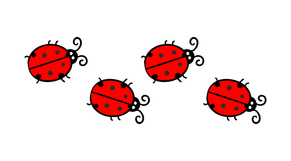 grafika przedstawiająca biedronki