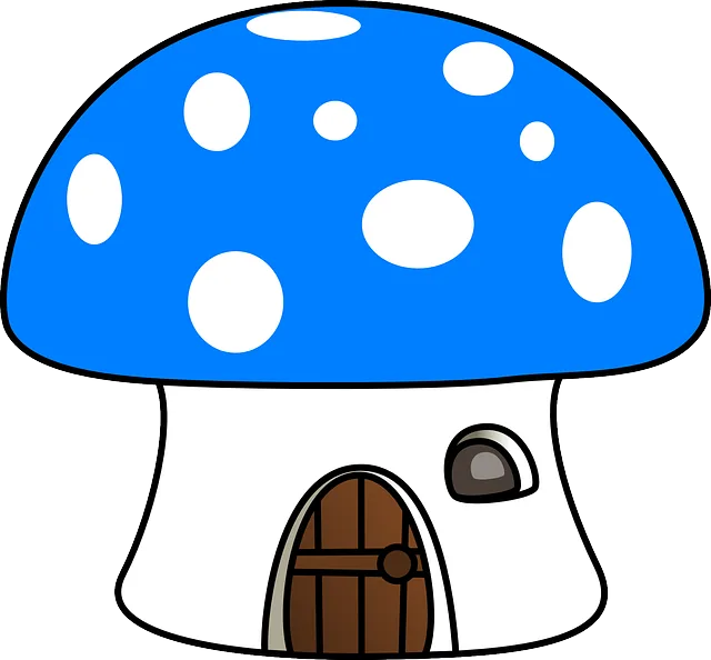 Niebieski Muchomorek -symbol Grupy Smerfy