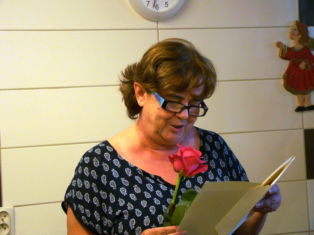 Dyrektor Joanna czyta życzenia